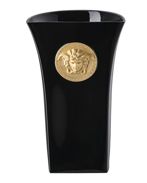 versace bronze vase